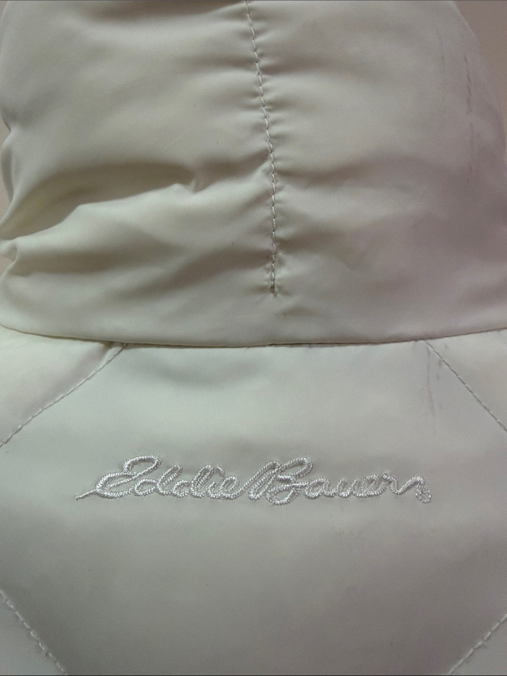 Eddie Bauer EB700 Women’s Goose Down White Diamond Quilted Puffer Jacket - Picture 7 of 12
